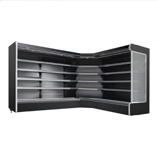 Picture of Black Air Curtain Vertical Display Case LKY-1909F