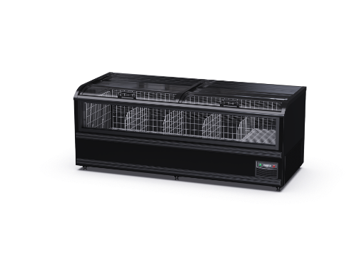 Picture of 2doors 8ft Island Cooler Black Island Freezer PB-HN21A/ZTB-U