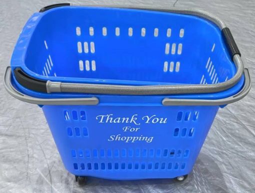 Picture of Shopping Baskets Rolling (Blue)
