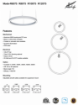 Picture of 140Lumens Per Watt -Circle Architectural Light Fixture-Length Wattage and Color Selectable-Up/Down Light