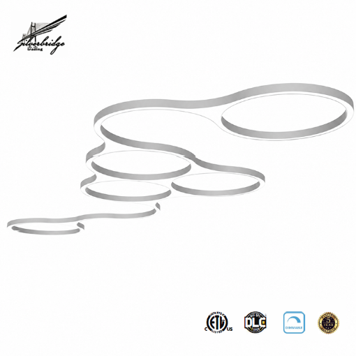 Picture of 140Lumens Per Watt -Multi-Circle Architectural Light Fixture-Length Wattage and Color Selectable-Up/Down Light
