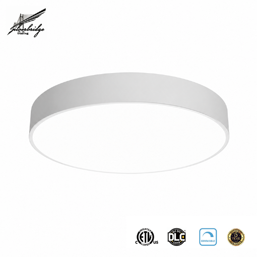 Picture of 1-4Ft Selection-Architectural LED Pendant Fixture with Up/Down Light - 140 Lumens Per Watt- Black or White