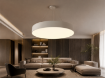 Picture of 1-4Ft Selection-Architectural LED Pendant Fixture with Up/Down Light - 140 Lumens Per Watt- Black or White