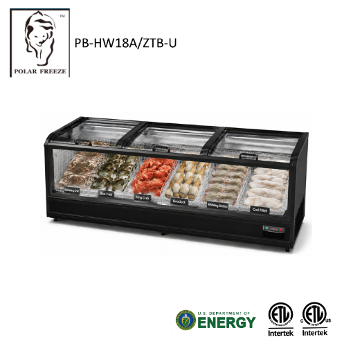 Picture of 3 Doors Sefl- Contained Chest Island Freezer PB-HN25A/ZTB-U