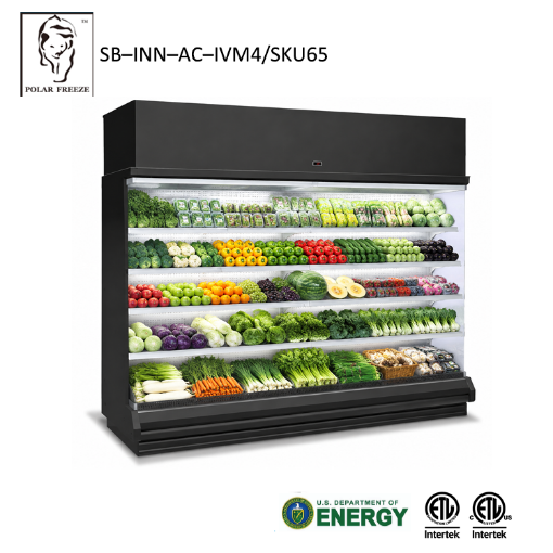 Picture of Air Curtain Vertical Display Case 4 Feet (Black)