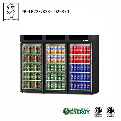 Picture of Self–Contained Display Cases Three Doors Freezers