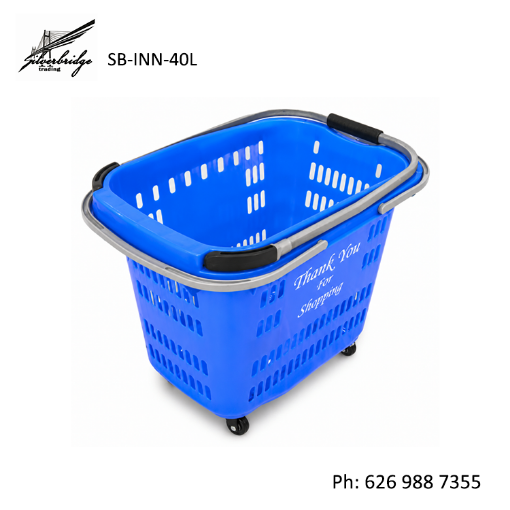 Picture of Shopping Baskets Rolling (Blue)